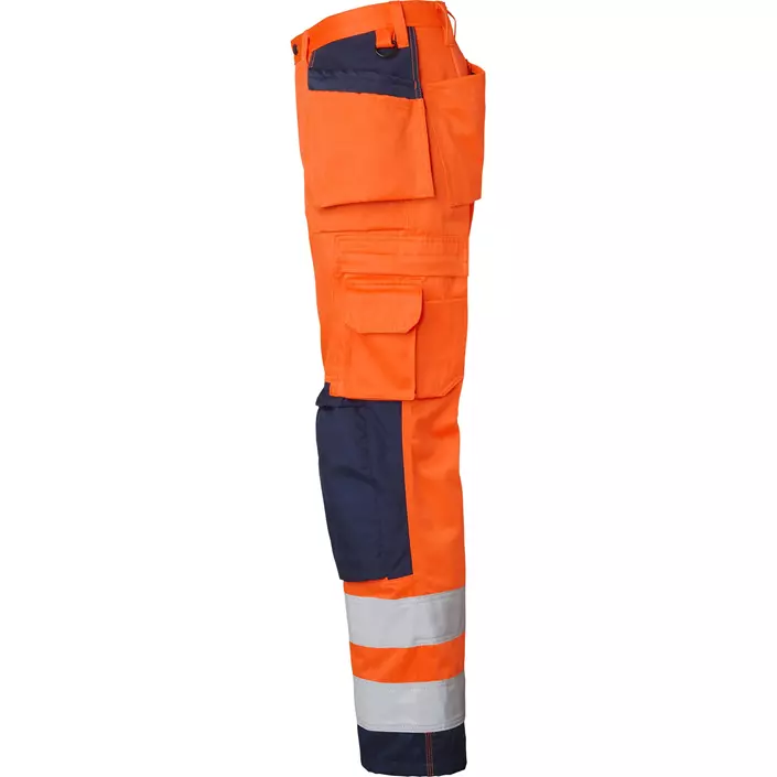 Top Swede craftsman trousers 2516, Hi-Vis Orange/Navy, large image number 3