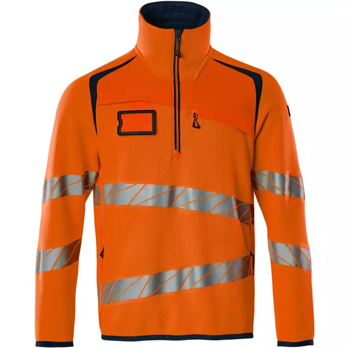 Mascot Accelerate Safe strikket genser, Hi-vis Orange/Mørk Marine, large image number 0