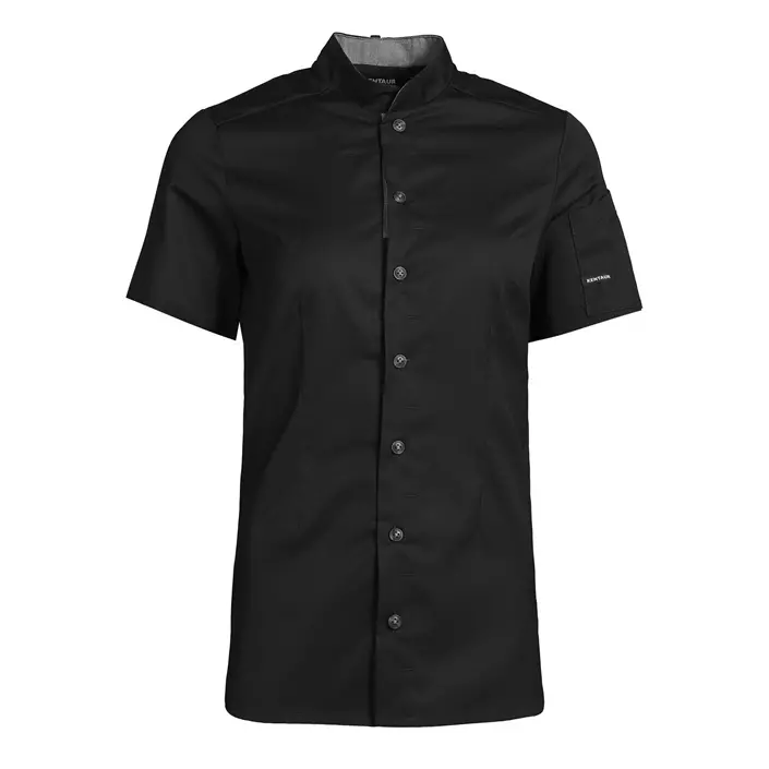 Kentaur modern fit short-sleeved women's chefs/servicesshirt, Black, large image number 0
