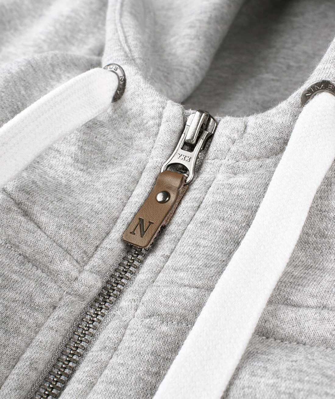 Nimbus Williamsburg women's hoodie with full zipper, Grey melange, large image number 2