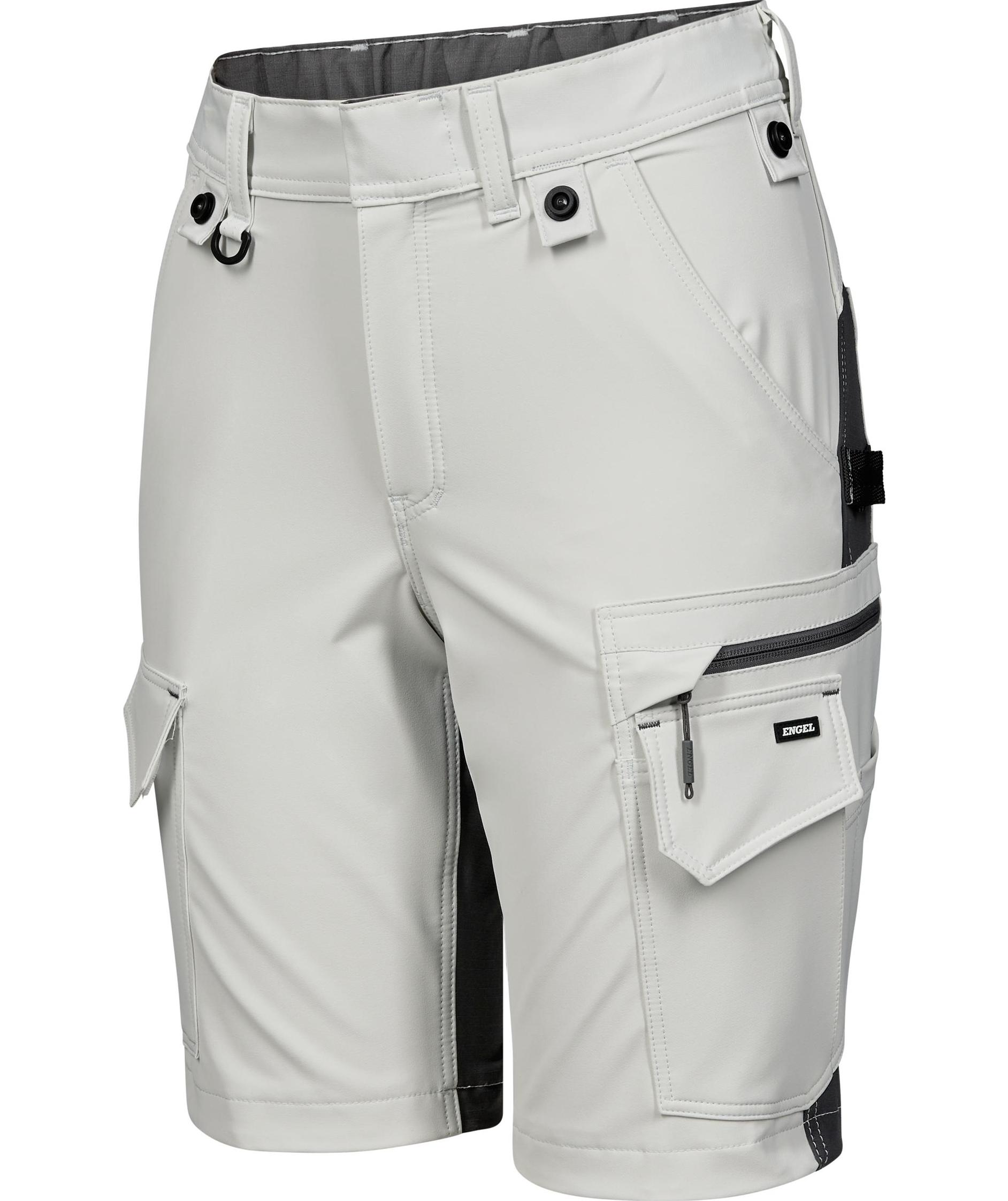 Engel Entire women's work shorts full stretch, Bone White/Anthracite Grey, large image number 4