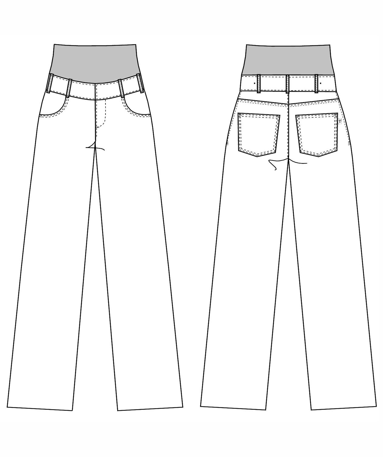 Kentaur Umstandshose Beinl&auml;nge 97 cm, Wei&szlig;, Wei&szlig;, large image number 2