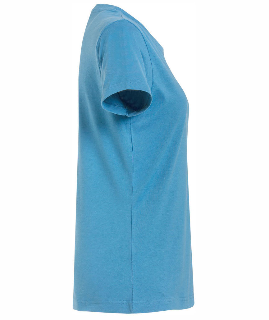 Clique Basic T-shirt dam, Turkos, large image number 3