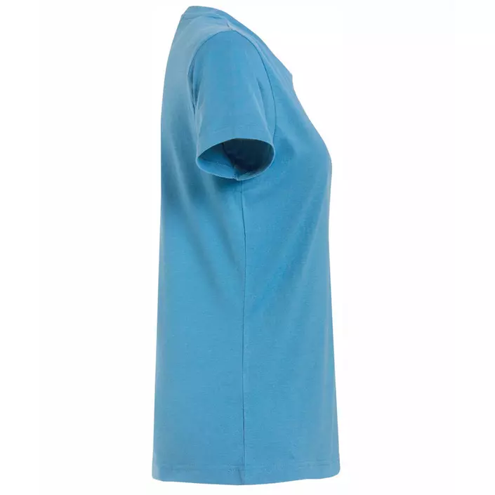 Clique Basic T-shirt dam, Turkos, large image number 3