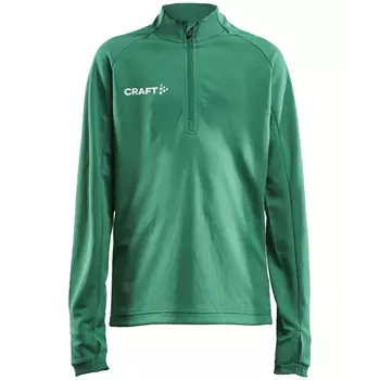 Craft Evolve Halfzip sweatshirt til børn, Team green