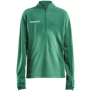 Craft Evolve Halfzip sweatshirt for kids, Team green