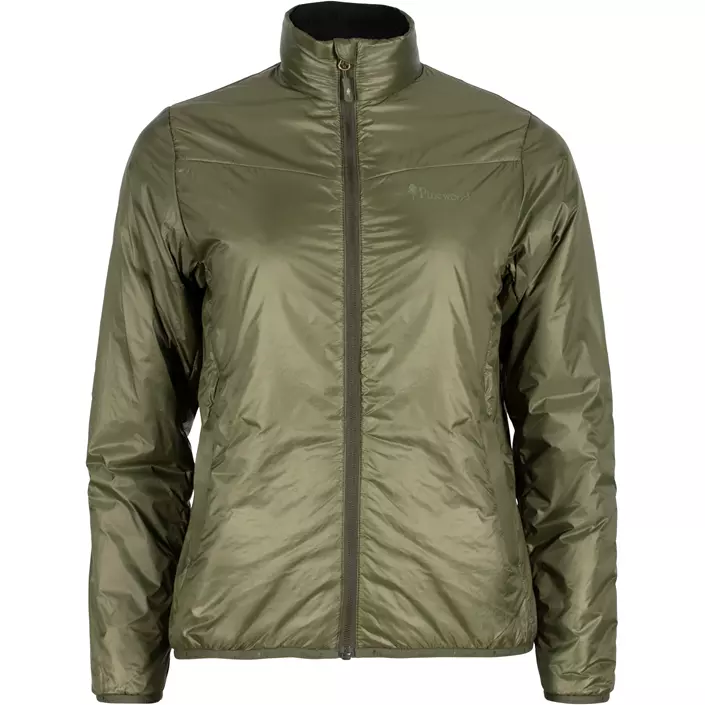 Pinewood Insulated dame midlayer med uld, Moss green, large image number 0