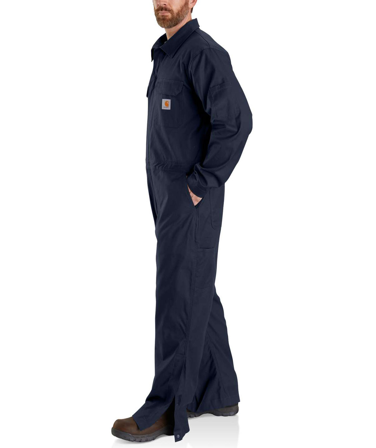 Carhartt Rugged Flex Canvas Overall, Navy, large image number 2
