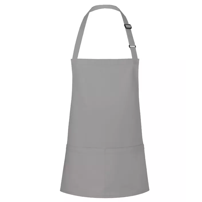 Karlowsky Basic bib apron with pockets, Basalt grey, Basalt grey, large image number 0