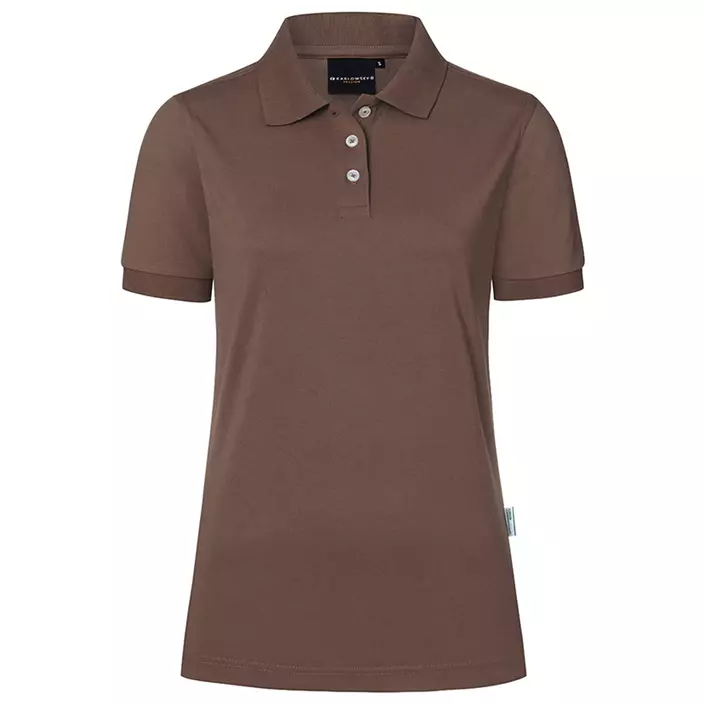 Karlowsky Modern-Flair women's polo shirt, Light Brown, large image number 0