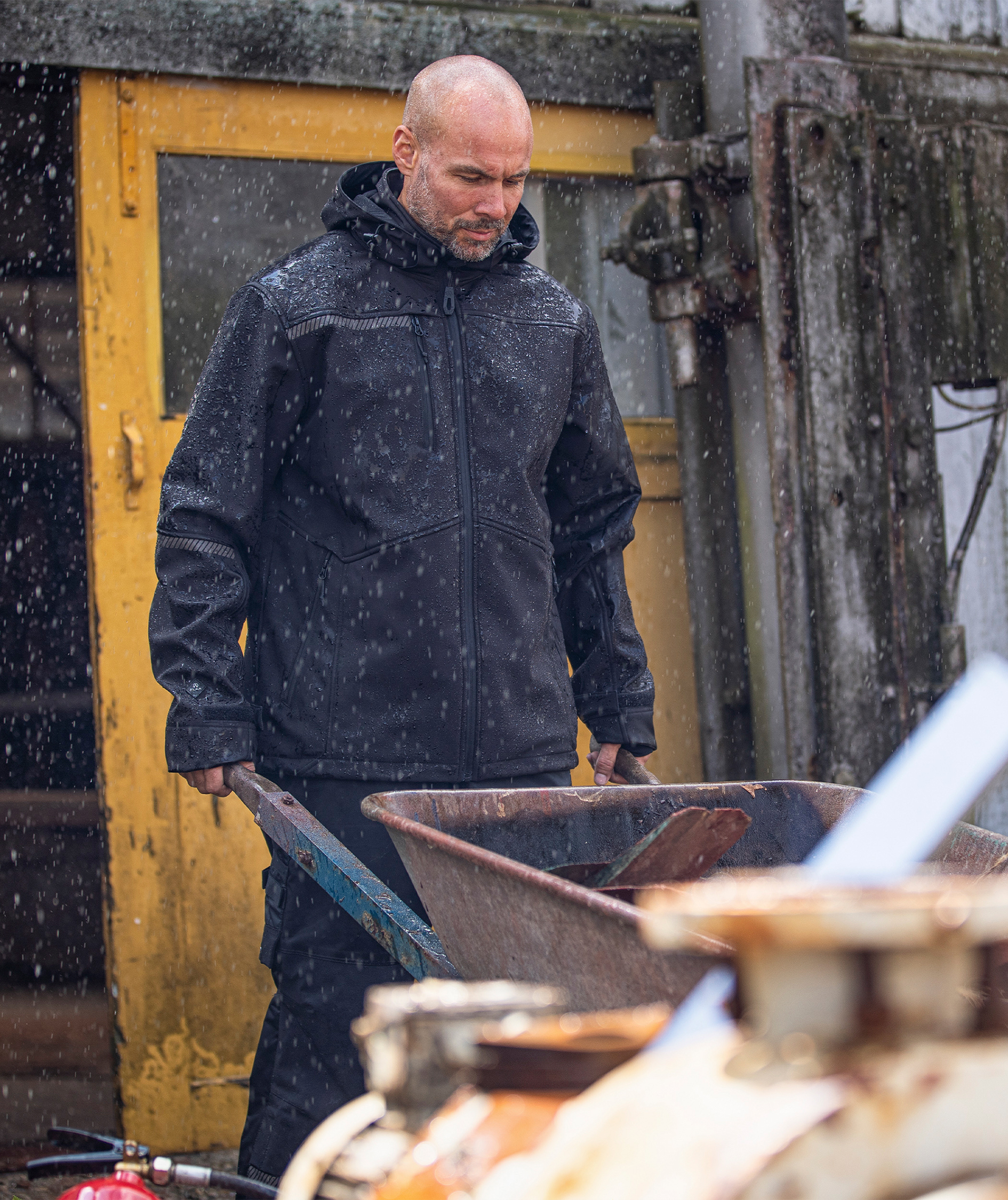 ELKA Working Xtreme softshell jacket, Black, large image number 1