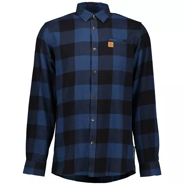 Westborn flannel shirt, Dusty Blue/Black, large image number 0