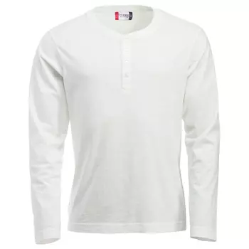 Clique Orlando long-sleeved Grandad T-shirt, Stone white