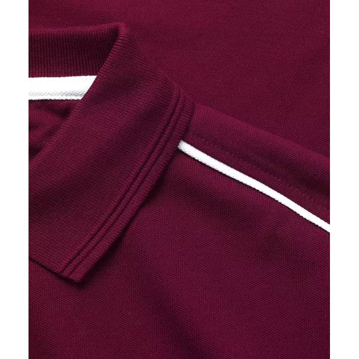 ID PRO Wear pipings polo T-skjorte, Bordeaux, large image number 3