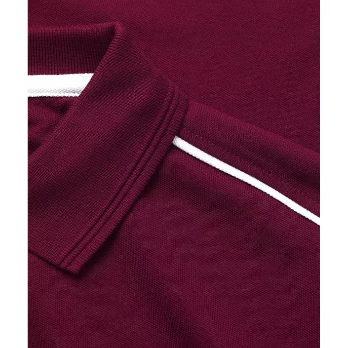 ID PRO Wear pipings polo T-skjorte, Bordeaux, large image number 3