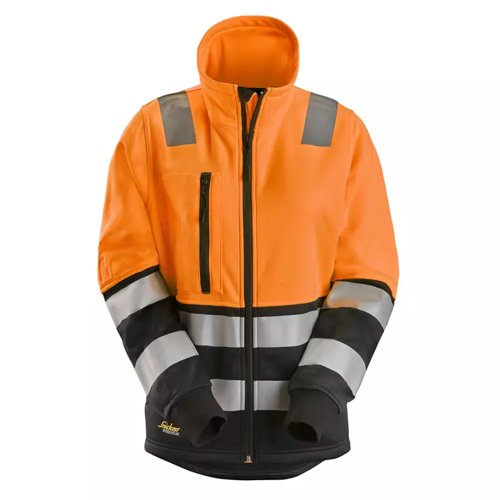Snickers women's sweat jacket 8073, Hi-Vis Orange/Black, large image number 0