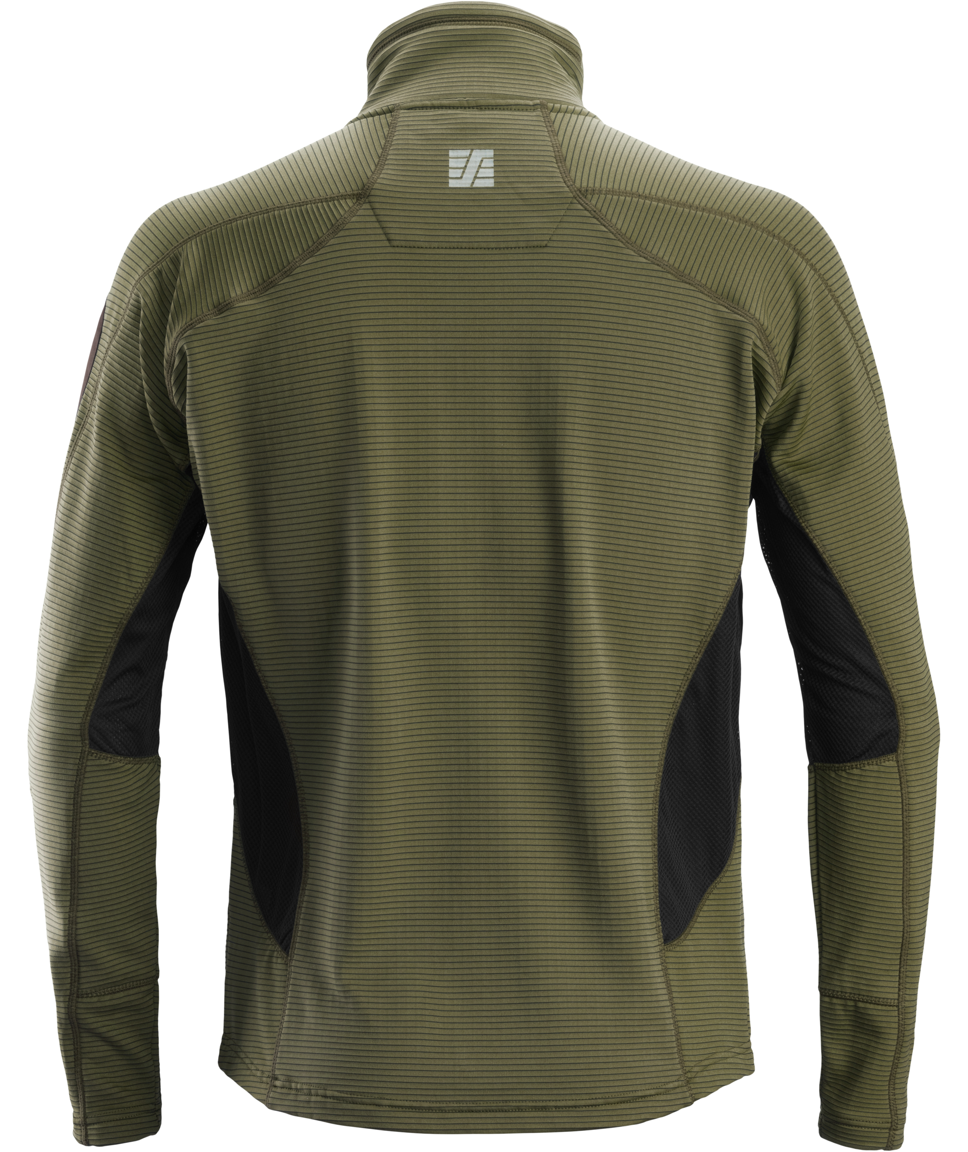 Snickers Body Mapping midlayer cardigan 9438, Khaki Green/Black