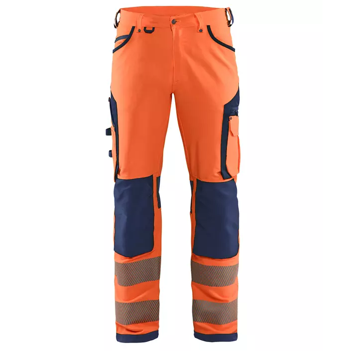 Blåkläder arbeidsbukse full stretch, Hi-vis Oransje/Marineblå, large image number 0