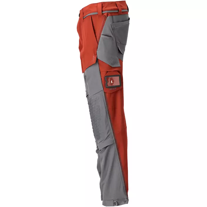 Mascot Customized work trousers full stretch, Autumn red/grey, large image number 4