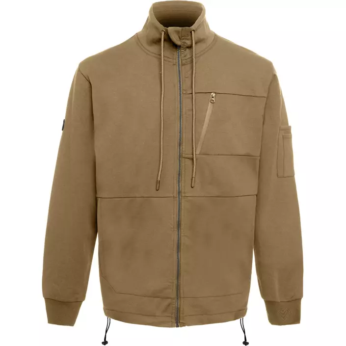 Terrax sweatjakke, Camel, large image number 0