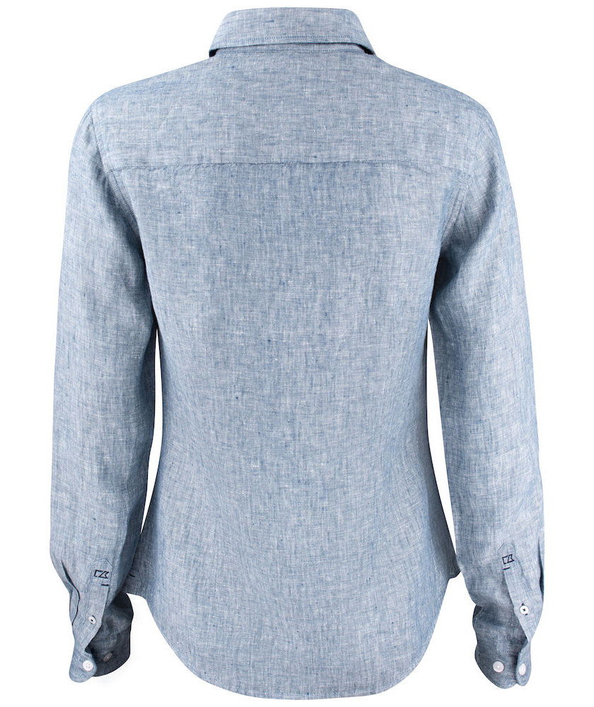 Cutter & Buck Summerland Modern fit linneskjorta dam, Denim Melange, large image number 1