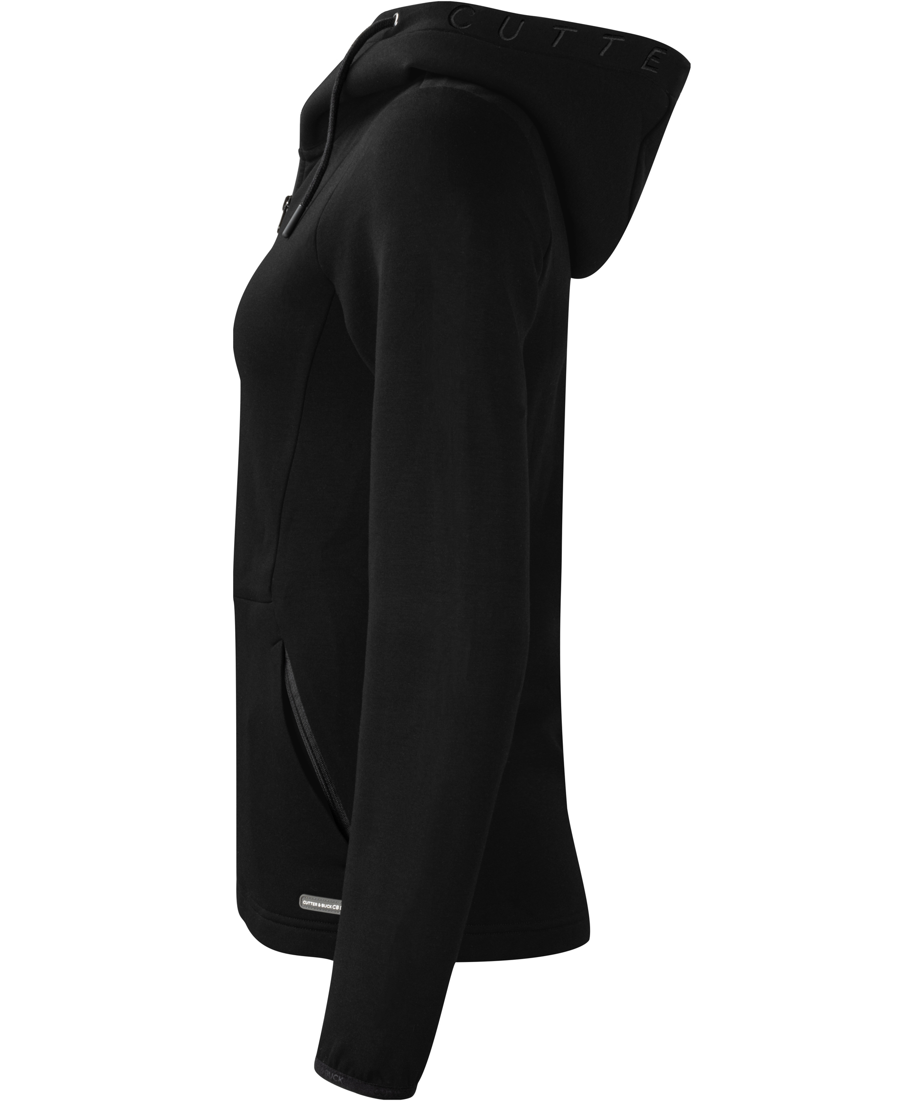 Cutter & Buck Pemberton dame h&aelig;ttetr&oslash;je med lynl&aring;s, Black, large image number 3