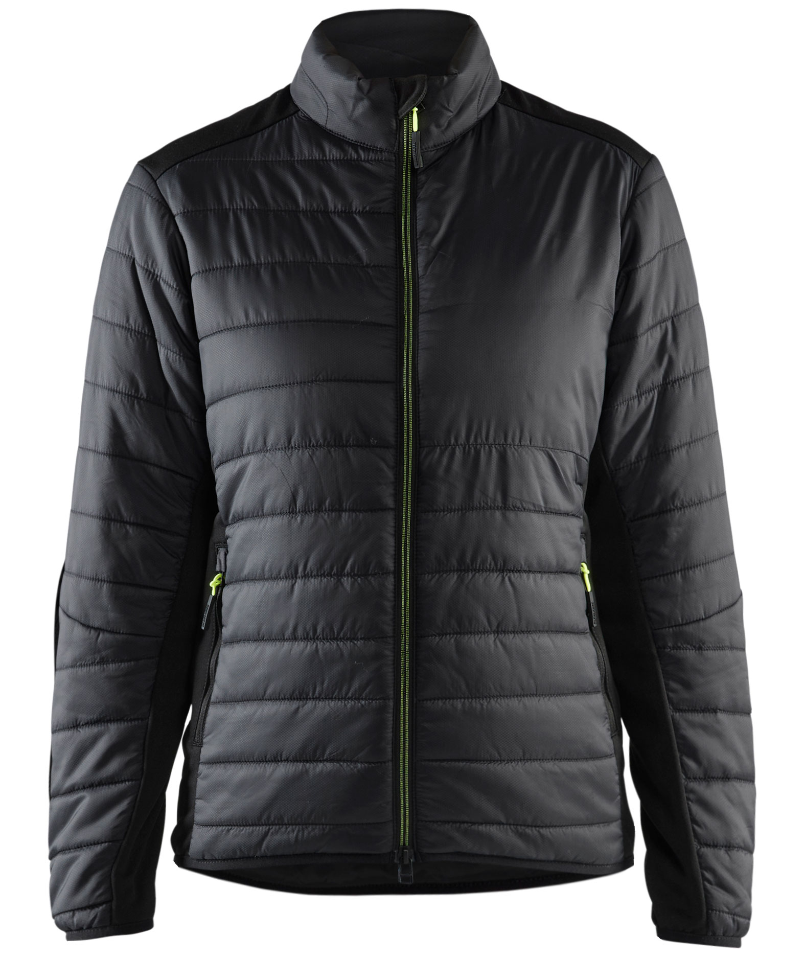 Bl&aring;kl&auml;der vadderad jacka dam, Svart/Varselgul, Svart/Varselgul, swatch