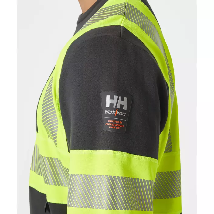 Helly Hansen ICU sweater, Hi-vis yellow/charcoal, large image number 4