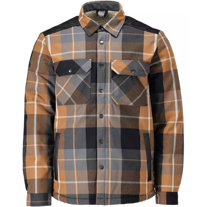 Mascot Customized flannel shirt jacket, Nut brown, large image number 0