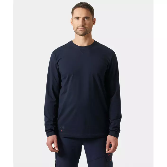 Helly Hansen Kensington långärmad T-shirt, Navy, large image number 1