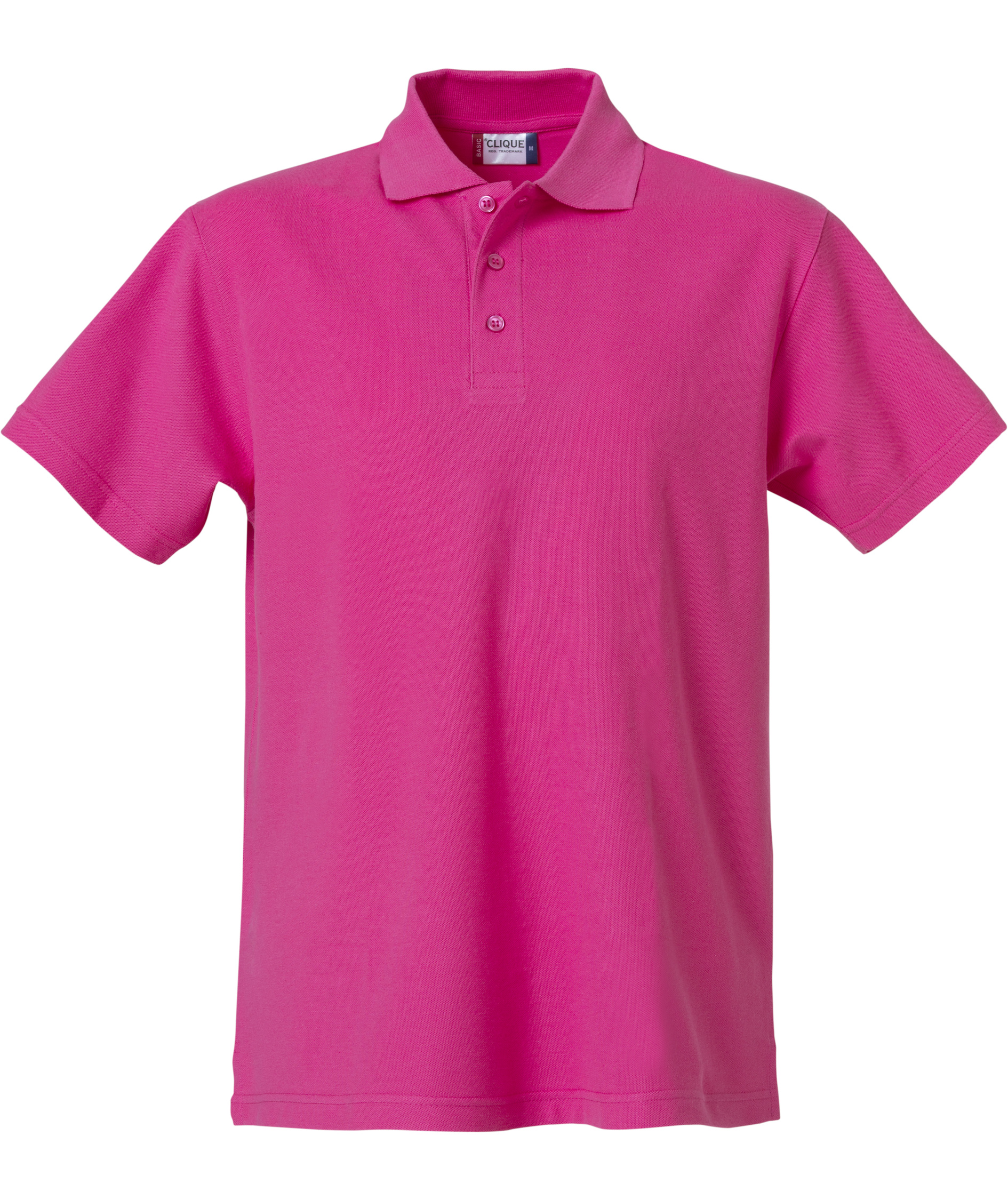 Clique Basic polo shirt, Bright Cerise