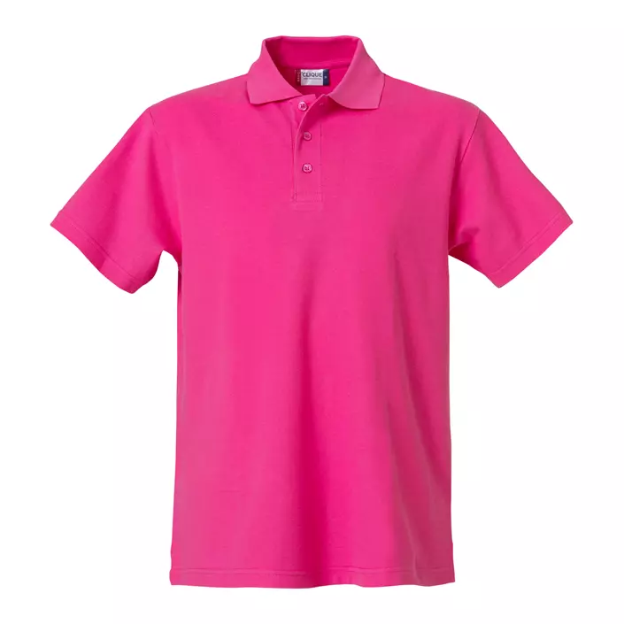 Clique Basic Poloshirt, Bright Cerise, large image number 0