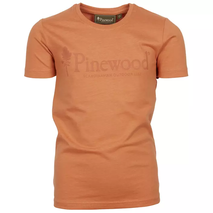 Pinewood Outdoor Life T-shirt til børn, Lys Terracotta, large image number 0