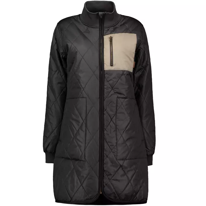 Westborn lång termojacka dam, Black, large image number 0