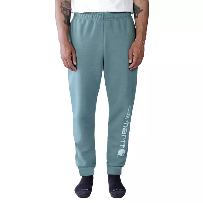 Carhartt Midweight Tapered Graphic Sweatpants, Sea Pine Heather, large image number 1