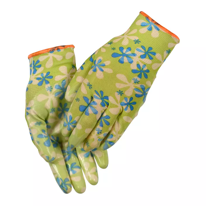 OX-ON Garden Basic 5003 work gloves, Green/Blue, Green/Blue, large image number 1
