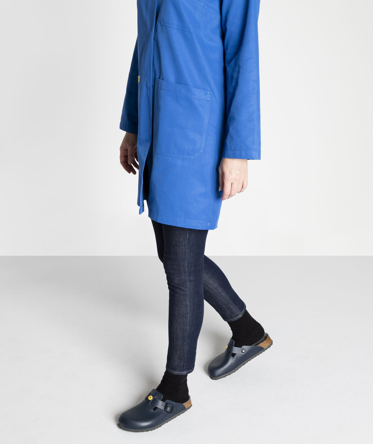 Birkenstock Boston ESD Narrow Fit sandaler dam, Bl&aring;