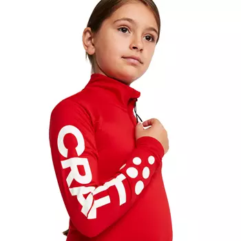 Craft ADV Nordic Ski Club baselayer trøje til børn, Bright red