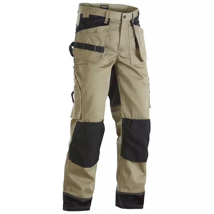 Blåkläder Hantverksbyxa X1503, Khaki/Svart, large image number 0