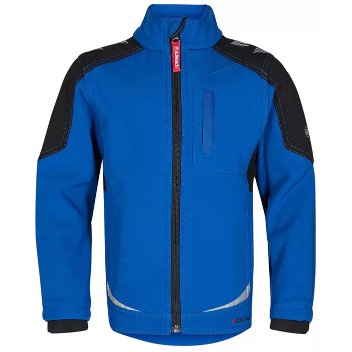Engel Galaxy softshell jacket for kids, Surfer Blue/Black, large image number 0