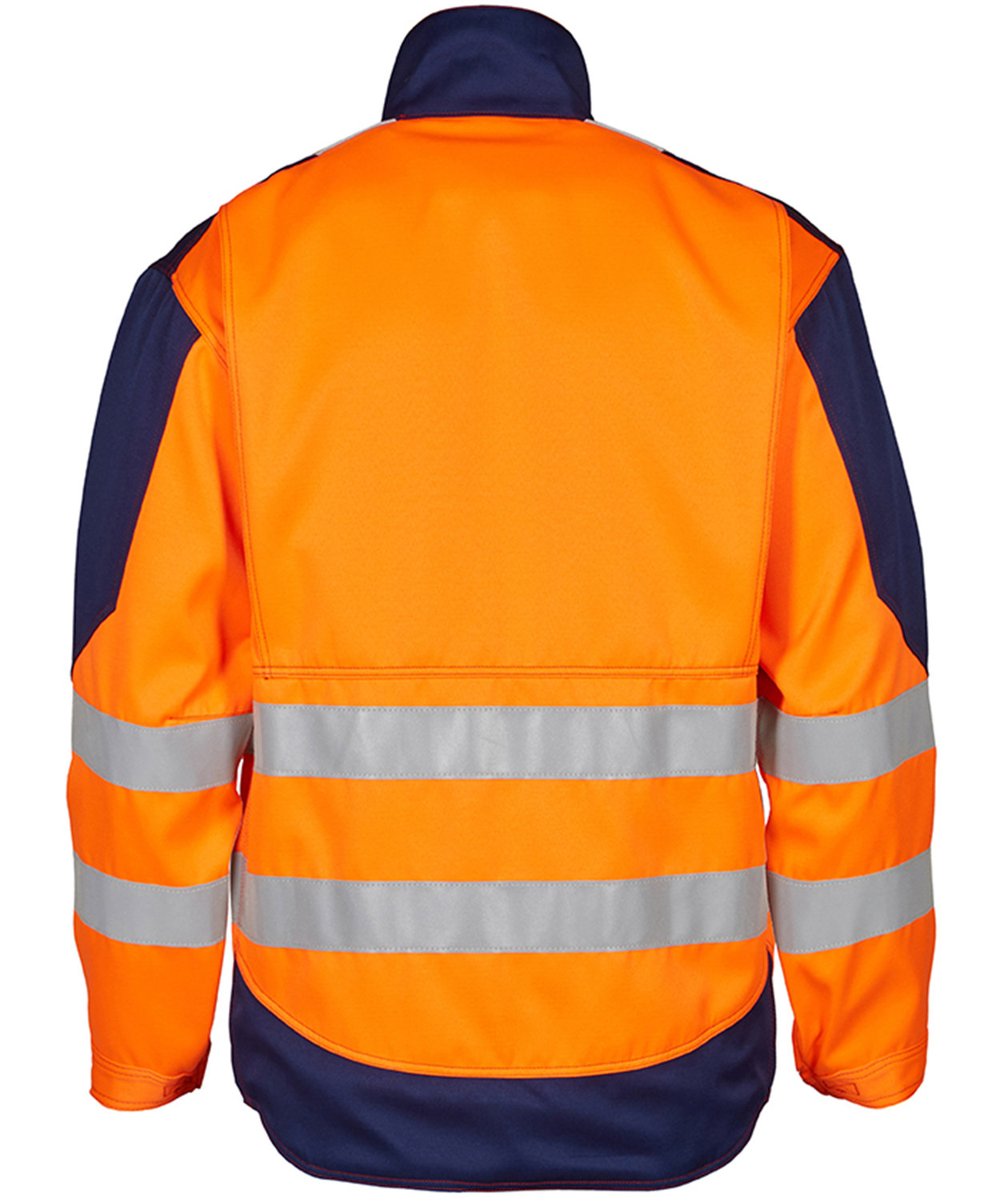 Engel Safety+ arbetsjacka, Varsel Orange/Marinbl&aring;