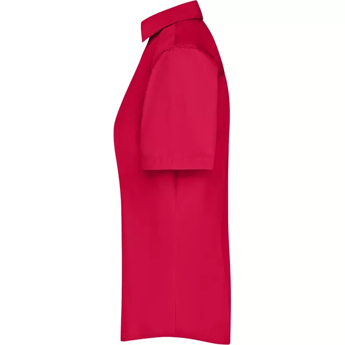 James & Nicholson kurzärmeliges Modern fit Damenhemd, Rot, large image number 3