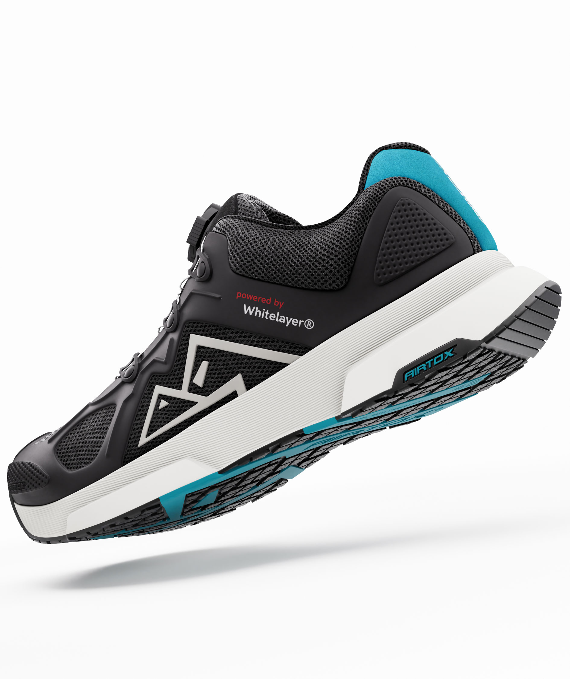 Airtox FM11 skyddsskor S1P, Svart/Vit, Svart/Vit, large image number 4