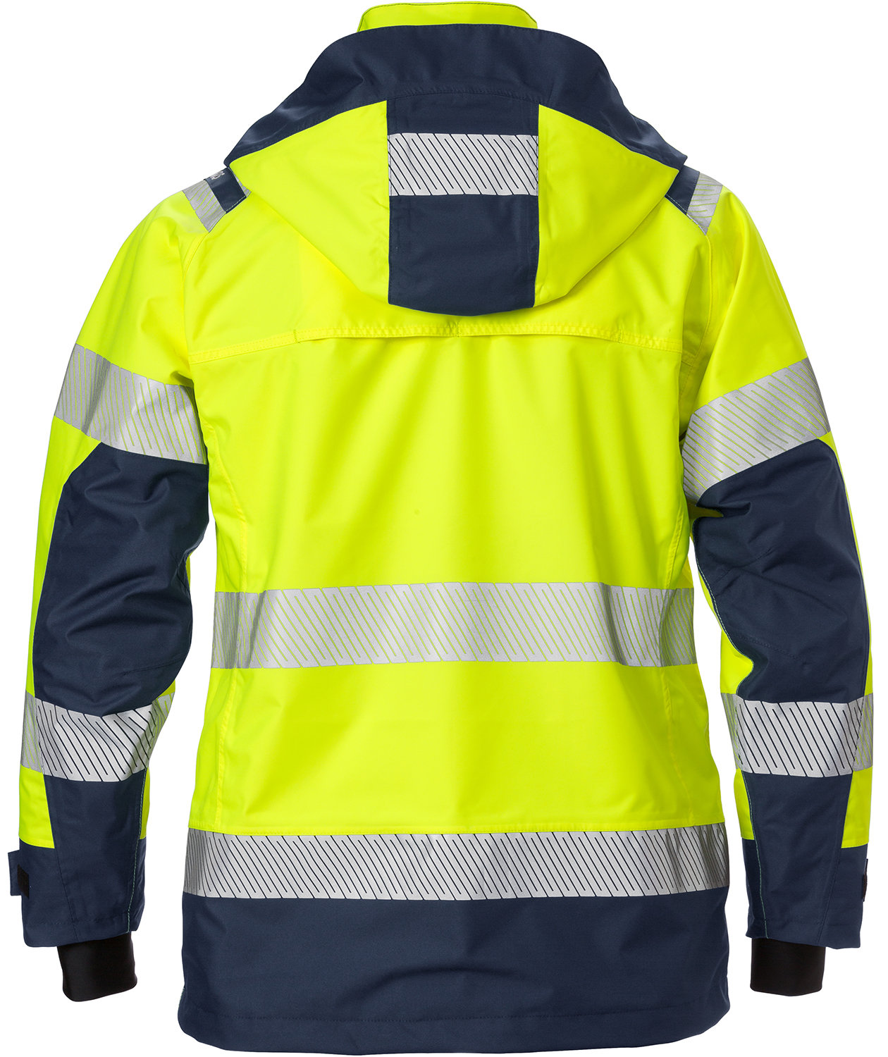 Fristads Airtech dame skalljakke 4518, Hi-vis gul/marinebl&aring;