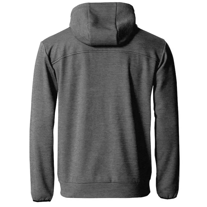 Clique Ottawa sweat hættetrøje med lynlås, Gråmeleret, large image number 3