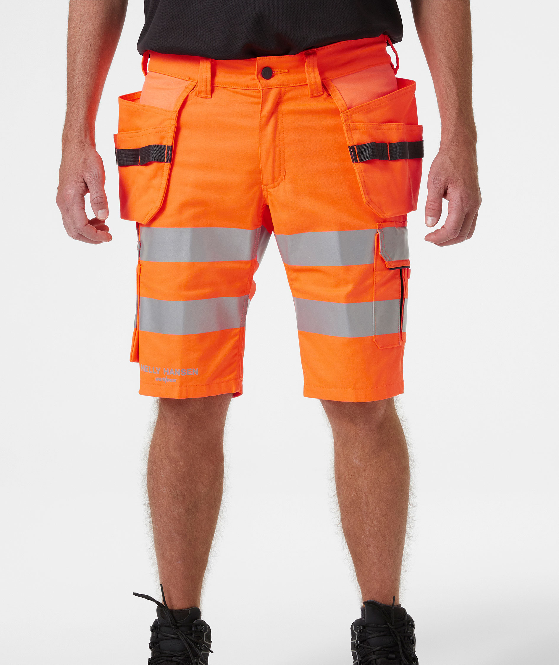Helly Hansen Alna 2.0 craftsman shorts, Hi-vis Orange/charcoal