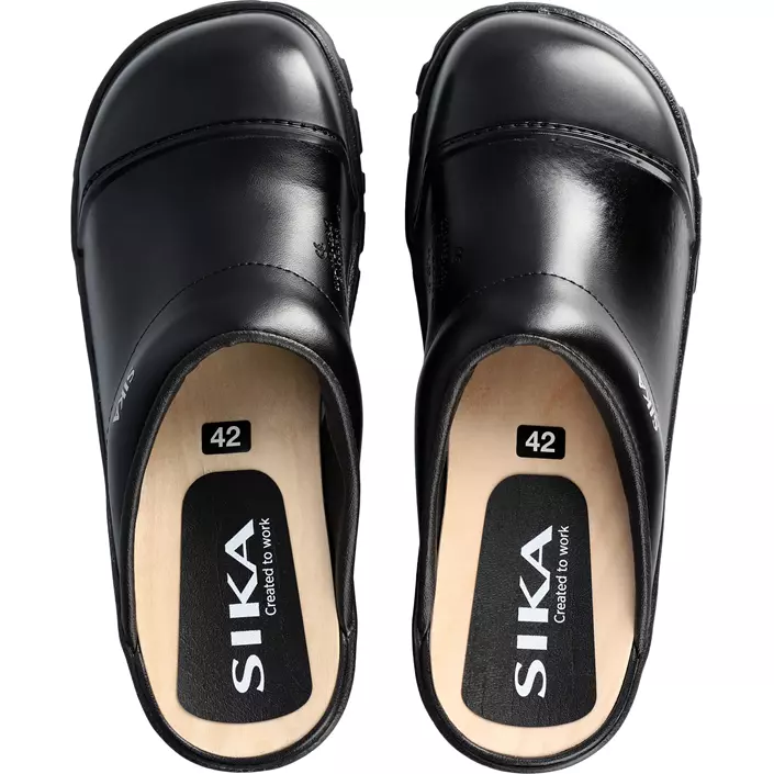 Sika Comfort safety clogs without heel cover SB, Black, large image number 3