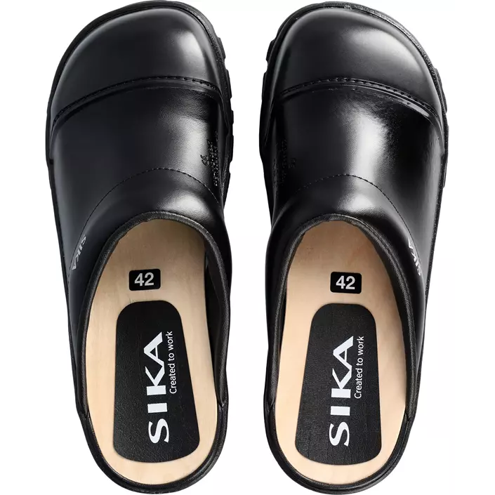 Sika Comfort safety clogs without heel cover SB, Black, large image number 3