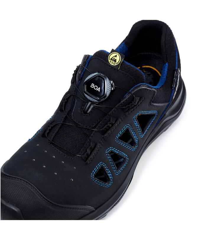 Grisport 70576 safety sandals S1P, Black, large image number 6