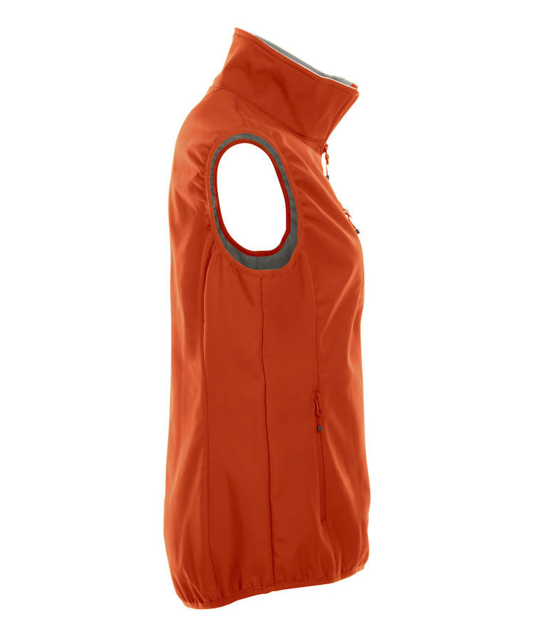 Clique Basic Damen Softshellweste, Orange, large image number 2
